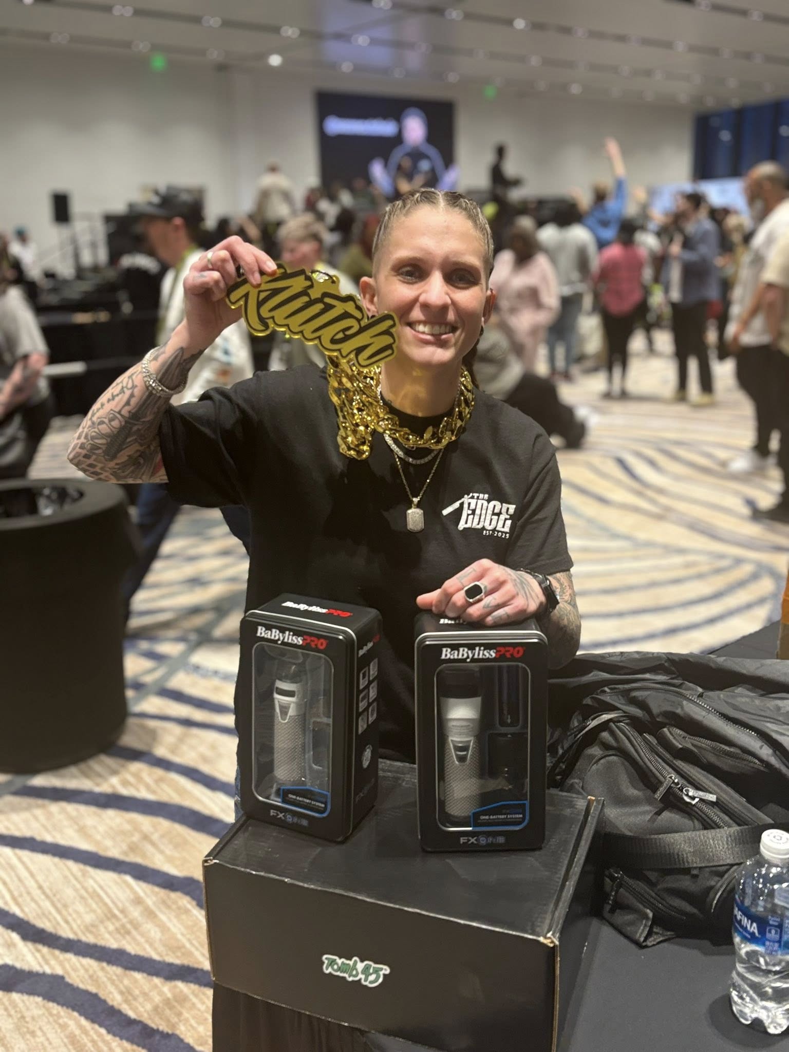 Nae winning a barber competition — award-winning barber from Linton Indiana